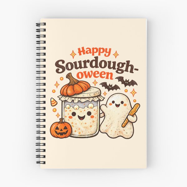 Item preview, Happy Sourdough-oween | Cute Sourdough Halloween Pun designed and sold by azule1.