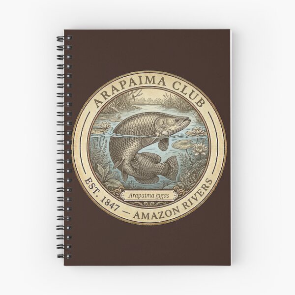 Item preview, Arapaima Club Amazon Rivers Vintage Badge designed and sold by CalmCapy Co.