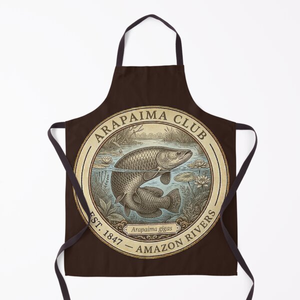 Item preview, Arapaima Club Amazon Rivers Vintage Badge designed and sold by CalmCapy Co.