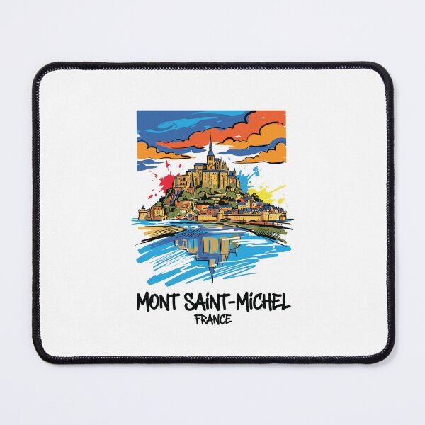 Item preview, Mont Saint Michel France Fairytale Castle Art designed and sold by Merch by Das Design Studio.