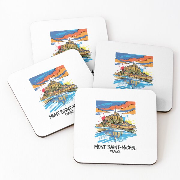 Item preview, Mont Saint Michel France Fairytale Castle Art designed and sold by Merch by Das Design Studio.