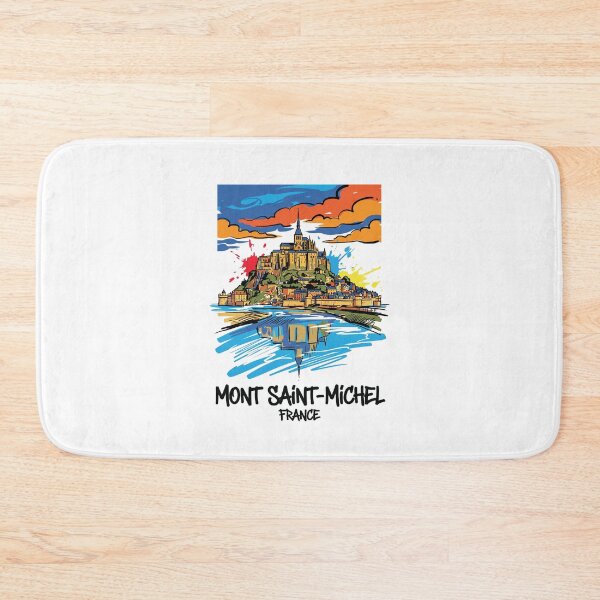 Item preview, Mont Saint Michel France Fairytale Castle Art designed and sold by Merch by Das Design Studio.