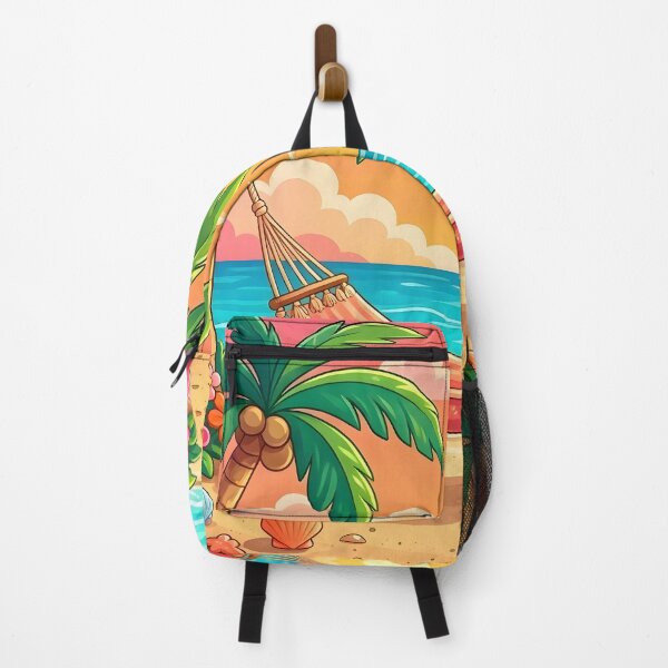 Item preview, Tropical Beach Hammock Sunset Palm Trees designed and sold by Herodestroyer.