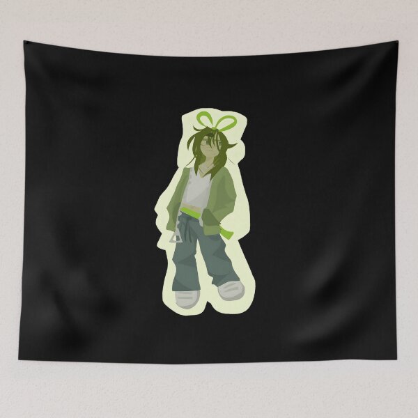 Item preview, Stylish Anime Character with Green Accents designed and sold by Baby-Care.
