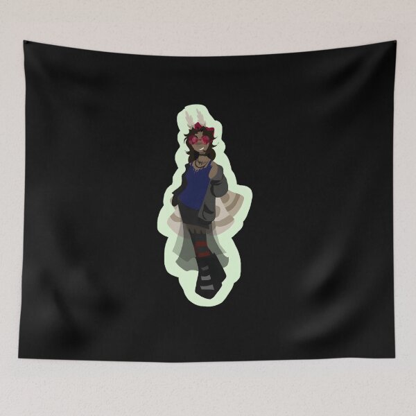Item preview, Stylish Character with Horns and Red Sunglasses designed and sold by Baby-Care.