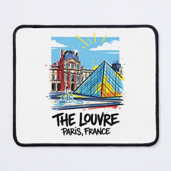 Item preview, Louvre Museum Paris France Art Print designed and sold by Merch by Das Design Studio.