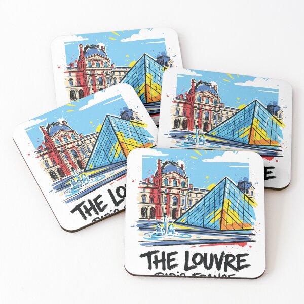Item preview, Louvre Museum Paris France Art Print designed and sold by Merch by Das Design Studio.