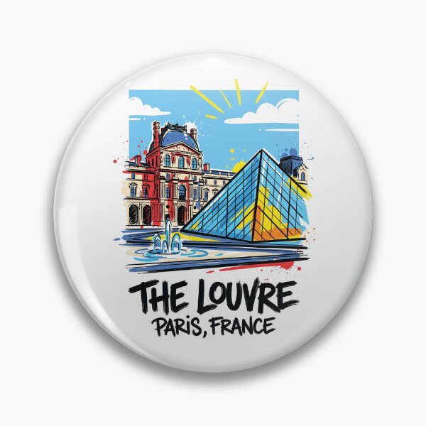 Item preview, Louvre Museum Paris France Art Print designed and sold by Merch by Das Design Studio.