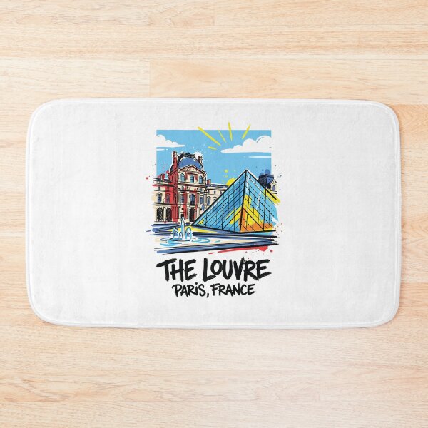 Item preview, Louvre Museum Paris France Art Print designed and sold by Merch by Das Design Studio.