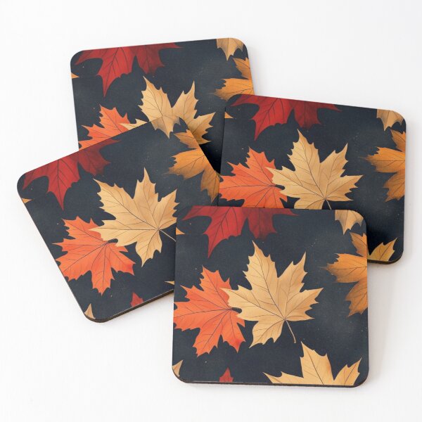 Item preview, Autumn Maple Leaves Pattern — Red Gold and Orange Fall Foliage designed and sold by LYAN-STORE.