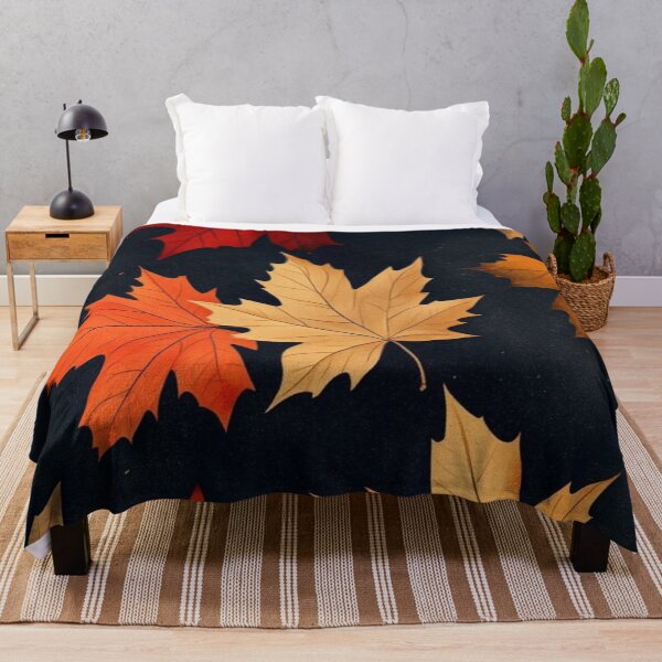 Item preview, Autumn Maple Leaves Pattern — Red Gold and Orange Fall Foliage designed and sold by LYAN-STORE.