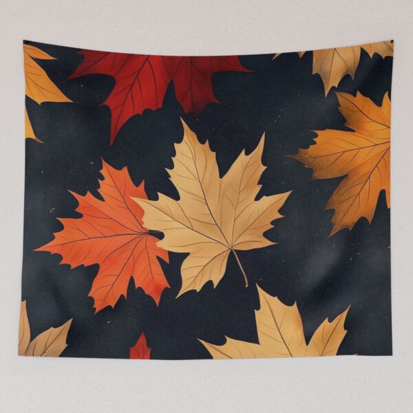 Item preview, Autumn Maple Leaves Pattern — Red Gold and Orange Fall Foliage designed and sold by LYAN-STORE.