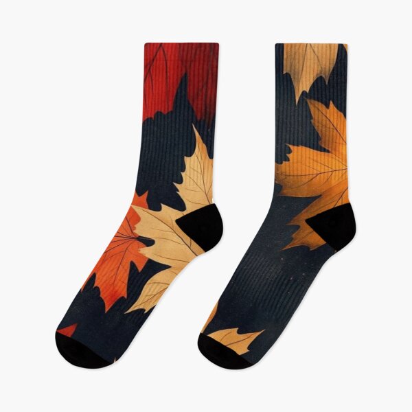 Item preview, Autumn Maple Leaves Pattern — Red Gold and Orange Fall Foliage designed and sold by LYAN-STORE.