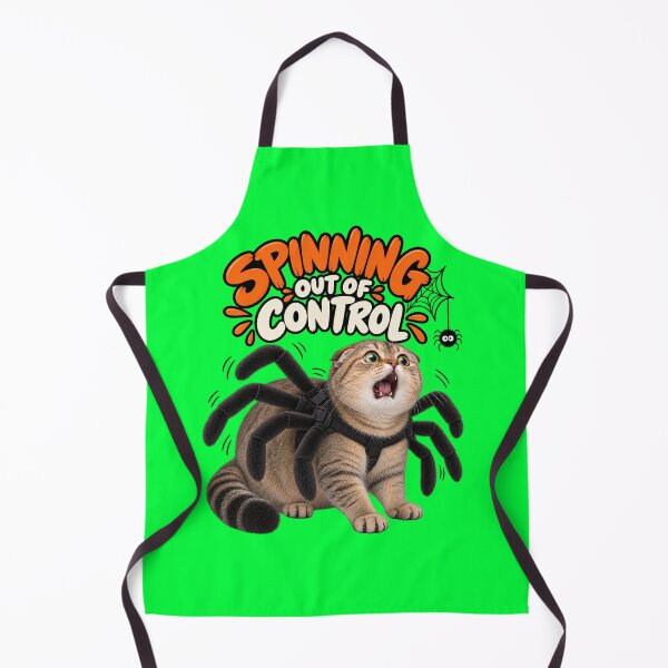 Item preview, Spinning Out of Control – Funny Halloween Cat Spider Costume Meme designed and sold by NoodlesTheCat.