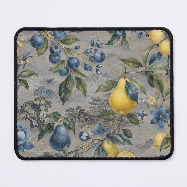 Item preview, Botanical elements combined with a delicate East Asian landscape designed and sold by Sigtrix.