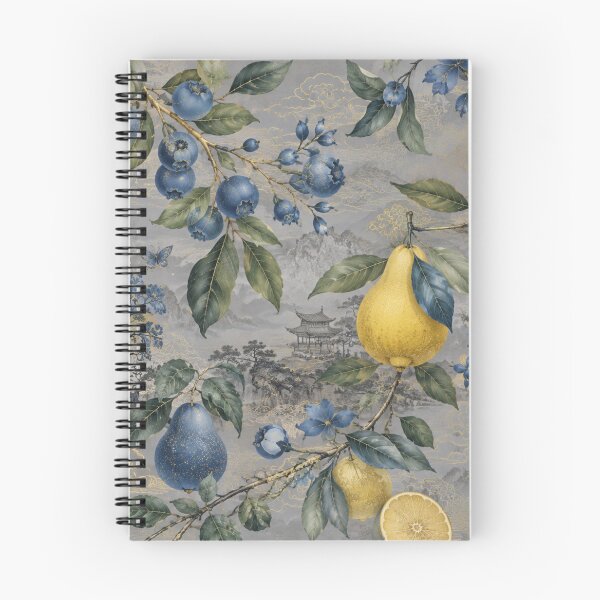 Item preview, Botanical elements combined with a delicate East Asian landscape designed and sold by Sigtrix.