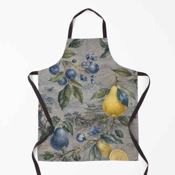 Item preview, Botanical elements combined with a delicate East Asian landscape designed and sold by Sigtrix.