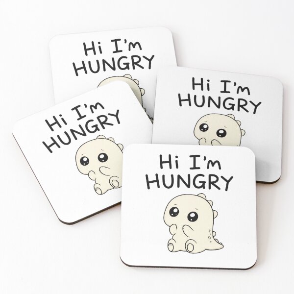 Item preview, Hi I'm Hungry – Cute Baby Dino Colored Illustration designed and sold by RON-FASHION.