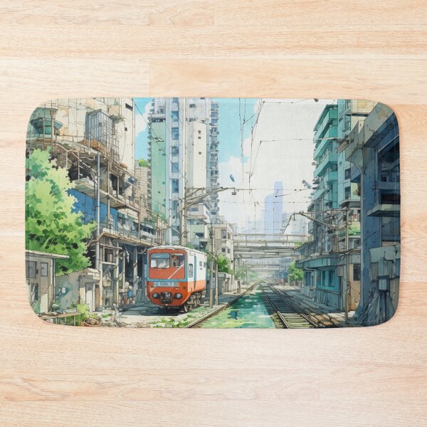Item preview, Anime City Railway in the Summer Sun designed and sold by bella-rosa87.