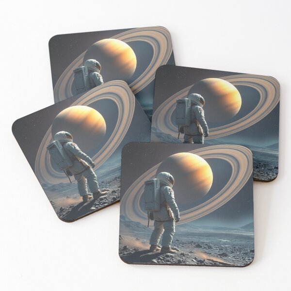 Item preview, Astronaut Looking at Saturn  designed and sold by GenesisArtis.