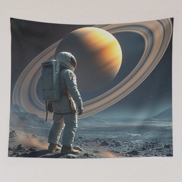 Item preview, Astronaut Looking at Saturn  designed and sold by GenesisArtis.
