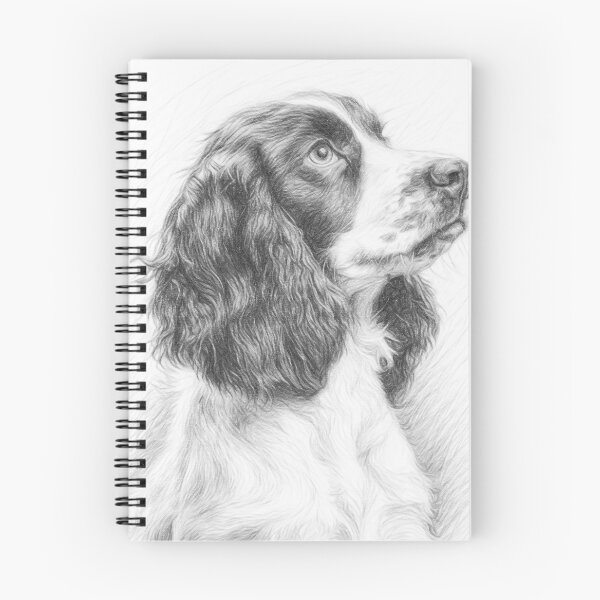 Item preview, English Springer Spaniel Pencil Drawing - Dog Art Portrait designed and sold by Leon Woods Pencil Art.