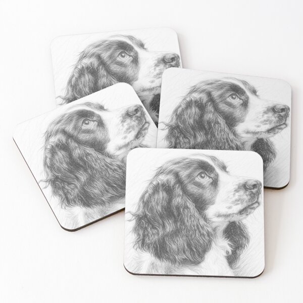 Item preview, English Springer Spaniel Pencil Drawing - Dog Art Portrait designed and sold by Leon Woods Pencil Art.