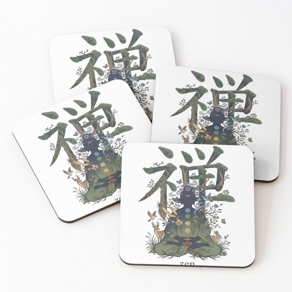 Item preview, Zen Meditation in a Magical Nature Scene designed and sold by japaneseries.