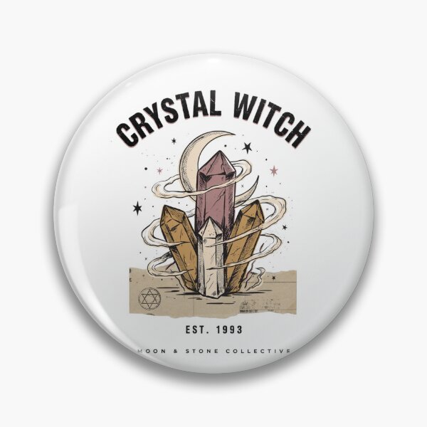 Item preview, Crystal Witch T-Shirt | Amethyst Moon Magic Halloween Graphic Tee v2 designed and sold by DarylWelsh2024.