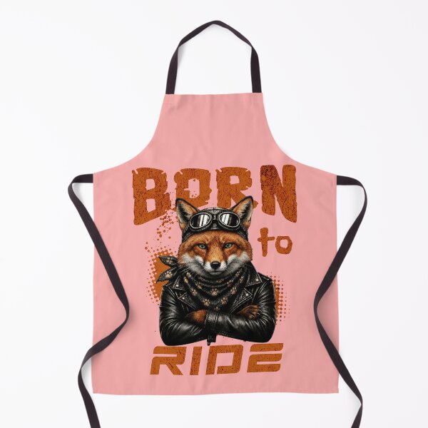 Item preview, Fox Born To Ride - Biker Jacket & Bandana & Goggles designed and sold by PixelsPaws.