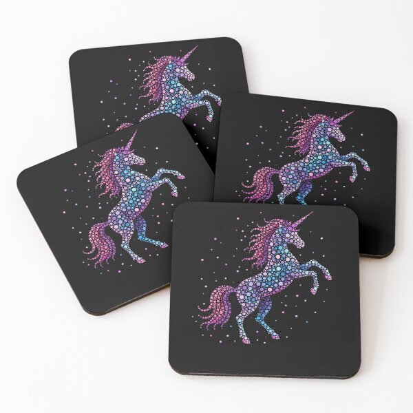 Item preview, Unicorn Pink Polka Dot Art  designed and sold by Moizento.
