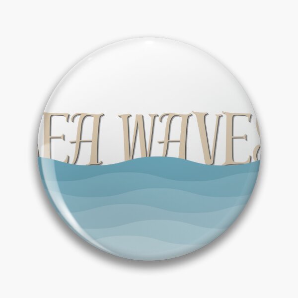 Item preview, Sea Waves Calligraphy – Ocean Wave Digital Art Design designed and sold by Neha-Daily-Art.