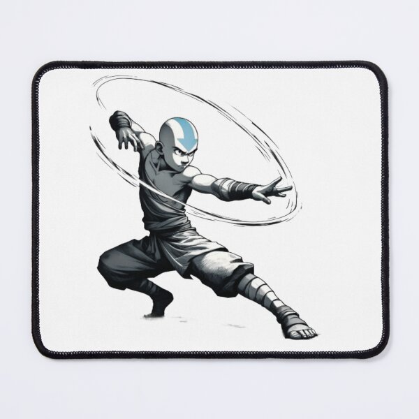 Item preview, Dynamic Blue Arrow Martial Artist Airbending Action Cartoon### designed and sold by BlackSyeth.