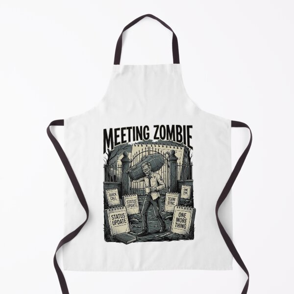 Item preview, Meeting Zombie Funny Corporate Office Life Sarcastic Graphic Tee Design designed and sold by Nubian Style.