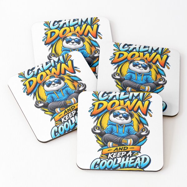 Item preview, Calm Down and Keep a Cool Head Panda designed and sold by Design Sounds Studio.