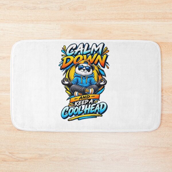 Item preview, Calm Down and Keep a Cool Head Panda designed and sold by Design Sounds Studio.