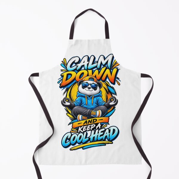 Item preview, Calm Down and Keep a Cool Head Panda designed and sold by Design Sounds Studio.