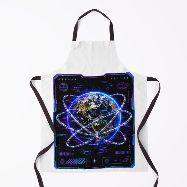 Item preview, Y2K Aesthetic Earth Glitch Art Space T-Shirt designed and sold by BeardWave.
