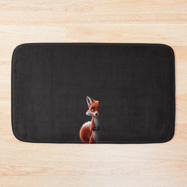 Item preview, Cute Red Fox Peeking  3D Fluffy Animal Illustration designed and sold by mimikaka.