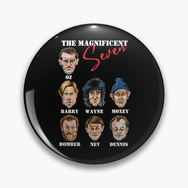 Item preview, The Magnificent Seven (Auf Wiedersehen Pet character illustrations) designed and sold by smadge.
