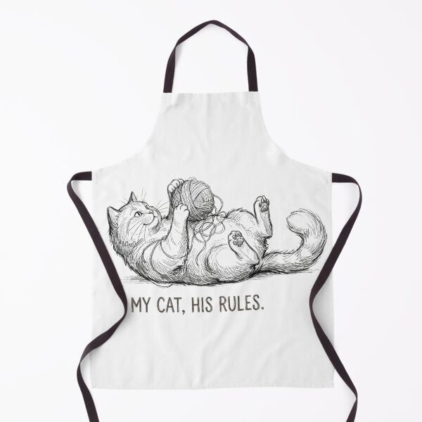 Item preview, My Cat His Rules – Funny Cat Sketch designed and sold by TOMSZE.