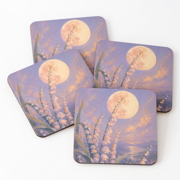 Item preview, Moonlit Lavender Bell Flower Meadow designed and sold by Rahma-yehia23.