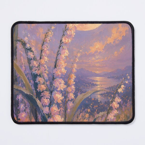 Item preview, Moonlit Lavender Bell Flower Meadow designed and sold by Rahma-yehia23.