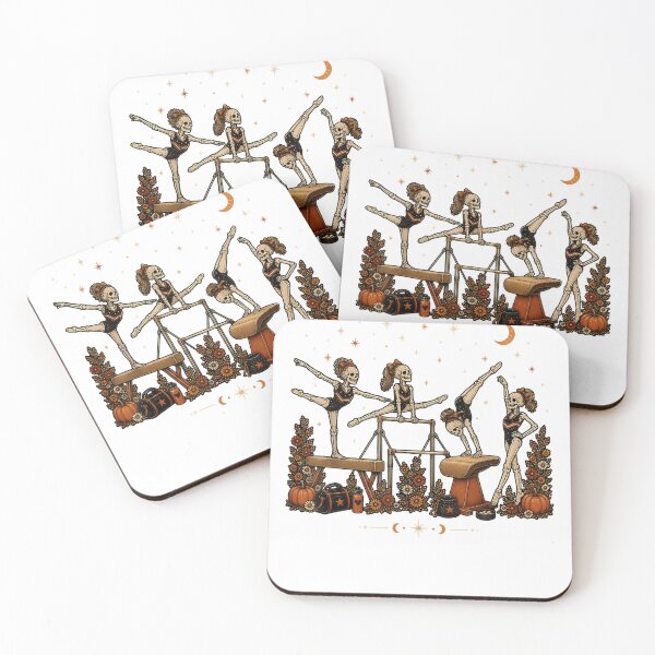 Item preview, Skeleton Gymnastics Sports Gymnast Autumn Halloween designed and sold by JpShop10.