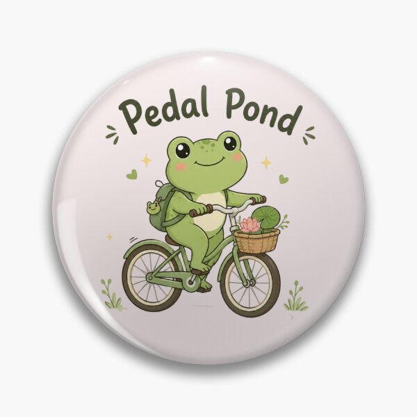 Item preview, Cute Frog Bicycle Ride – Pedal Pond Cycling Frog Cute Nature Gift designed and sold by Sanika arts .
