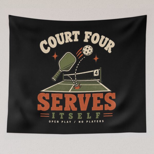 Item preview, COURT FOUR SERVES ITSELF, Spooky Pickleball Shirt designed and sold by PhylonBoxx.