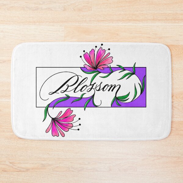 Item preview, Blossom – Handmade Calligraphy with Ocean Waves Digital Art designed and sold by Neha-Daily-Art.