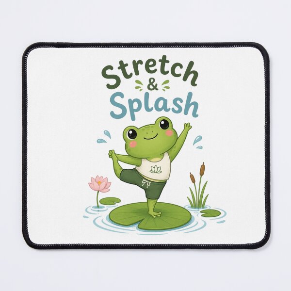 Item preview, Cute Frog Yoga Stretch & Splash – Kawaii Yoga Frog Fitness Design designed and sold by Sanika arts .