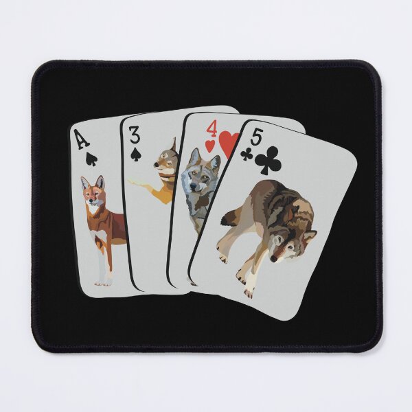 Item preview, Wolf Pack Playing Cards Wildlife Fantasy Animal Design designed and sold by PrettylittlepastelUk.