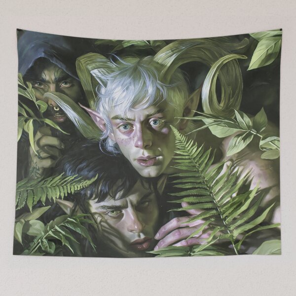 Item preview, Three in a Bush - Fantasy Artwork designed and sold by JaimeLikes.